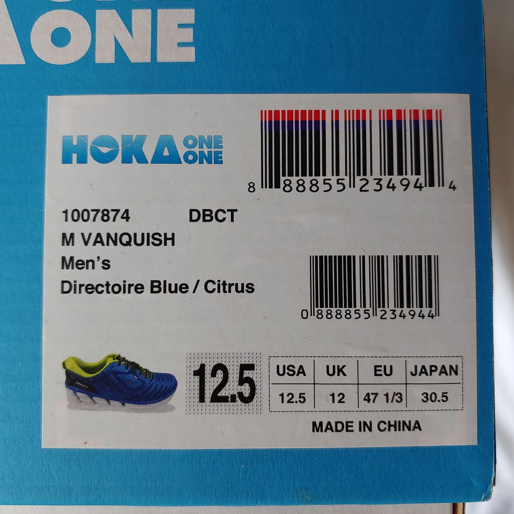 HOKA ONE ONE Mens Vanquish Running Sneaker Shoe