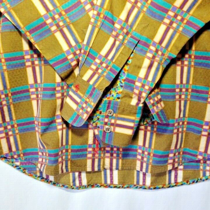 Robert Graham - Colorful Long Sleeve - Men's Medium Button Down Classic Fit
