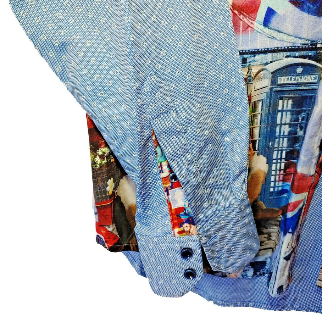 Robert Graham - Colorful Long Sleeve - Men's Medium Button Down Classic Fit