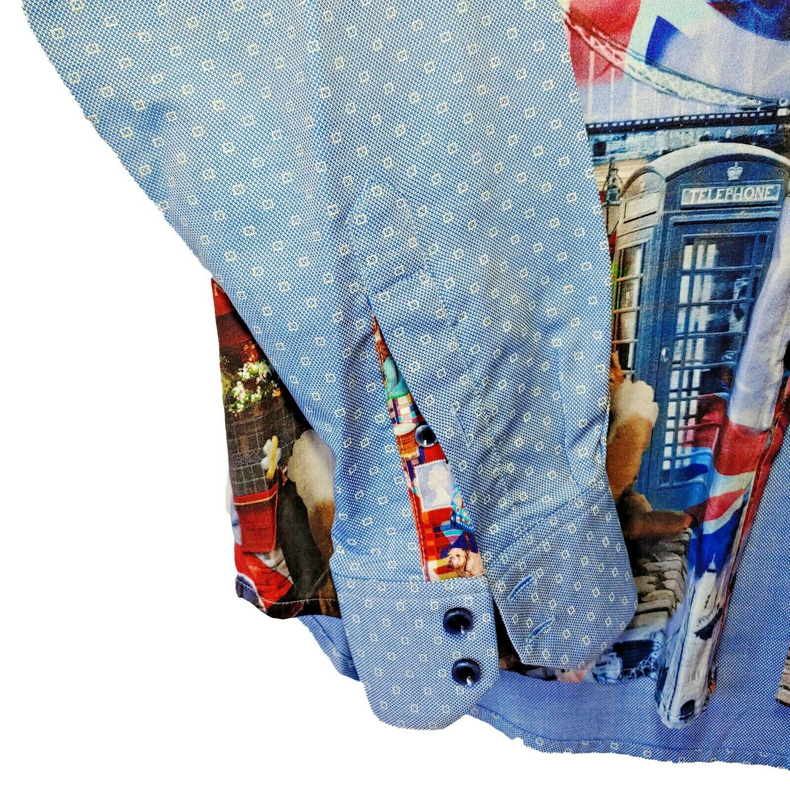 Robert Graham - Colorful Long Sleeve - Men's Medium Button Down Classic Fit