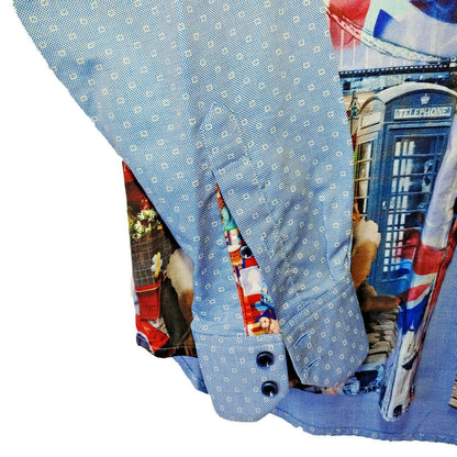 Robert Graham - Colorful Long Sleeve - Men's Medium Button Down Classic Fit