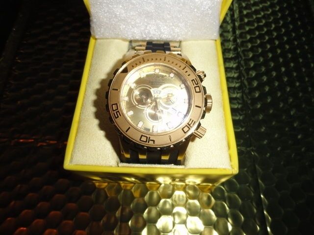Invicta 6905 Reserve Subaqua Specialty Chronograph Gold Plated Swiss Watch