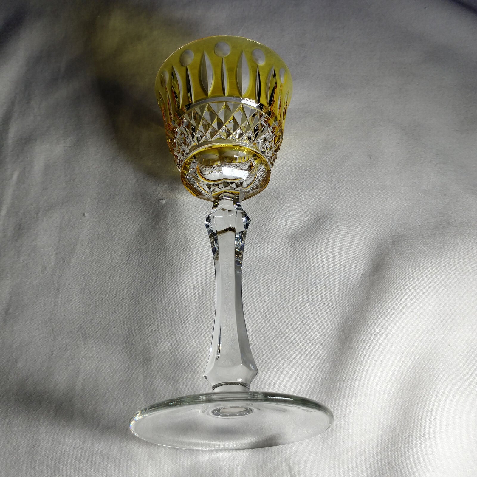 Faberge Xenia Yellow  Cordial Crystal Glass