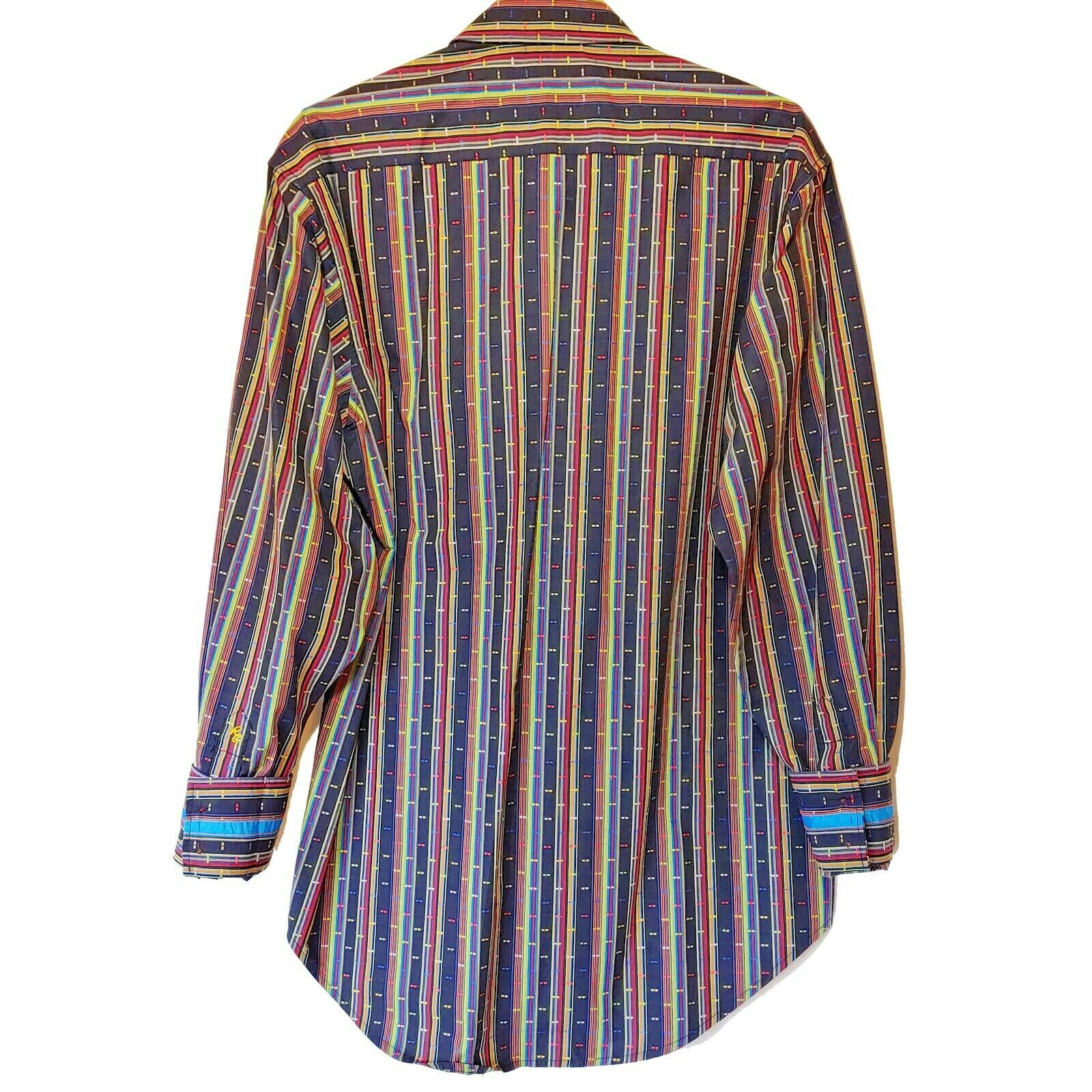 Robert Graham - Colorful Long Sleeve - Men's Medium Button Down Classic Fit