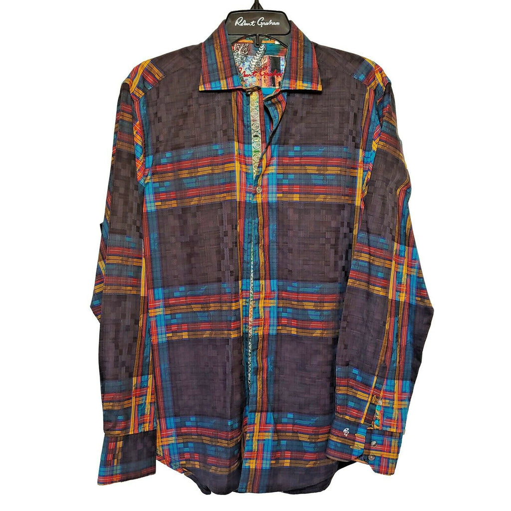 Robert Graham - Colorful Long Sleeve - Men's Medium Button Down Classic Fit