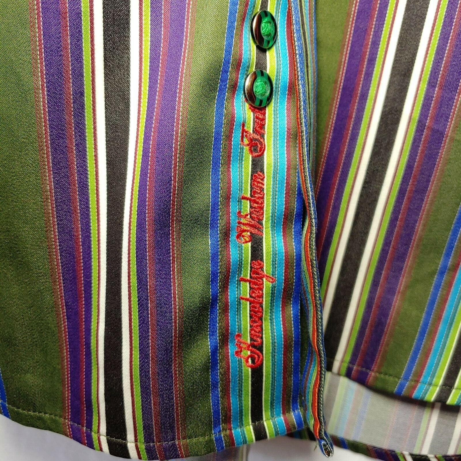 Robert Graham - Colorful Long Sleeve - Men's Medium Button Down Classic Fit