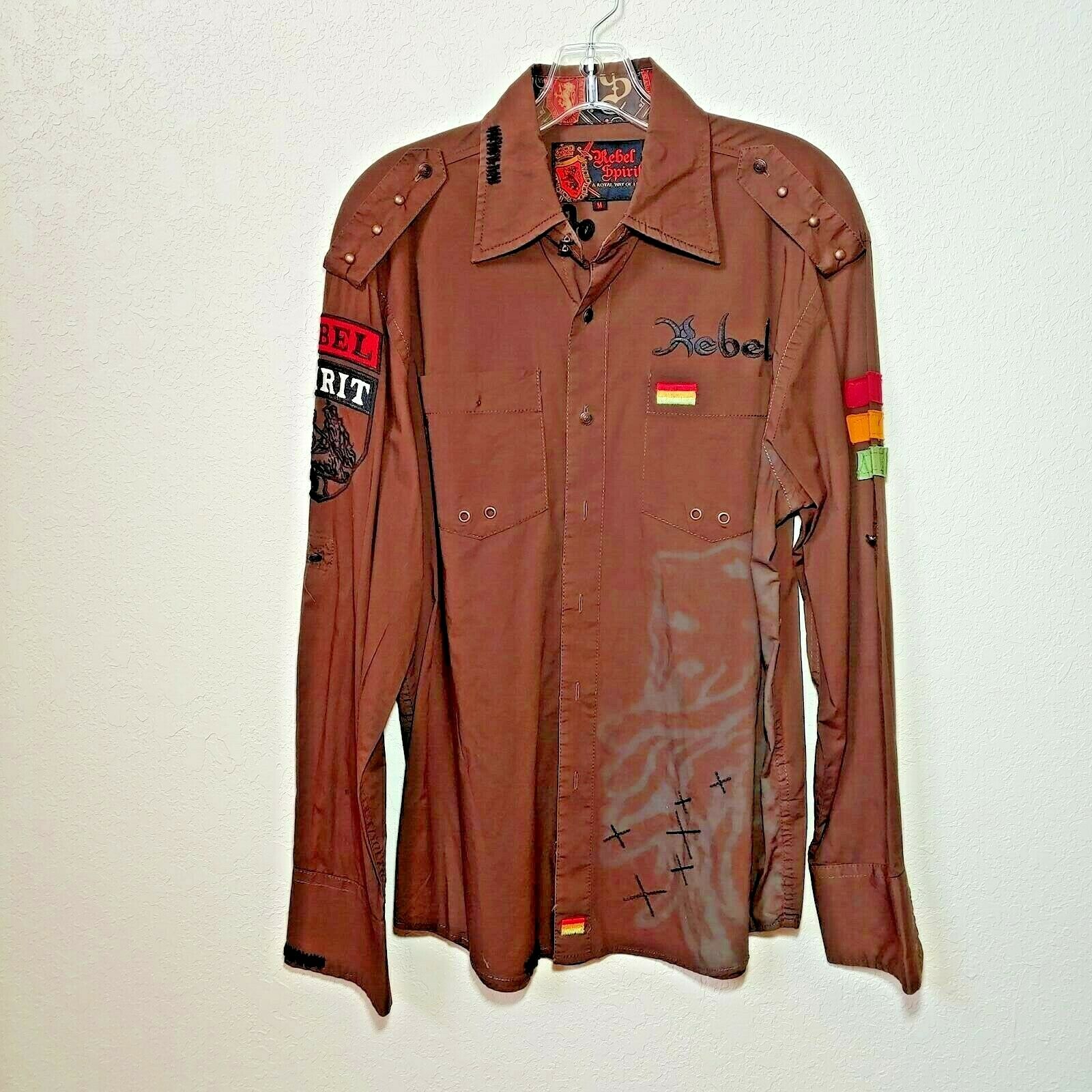 Rebel Spirit  Brown King of Kings Shirt Men's Medium