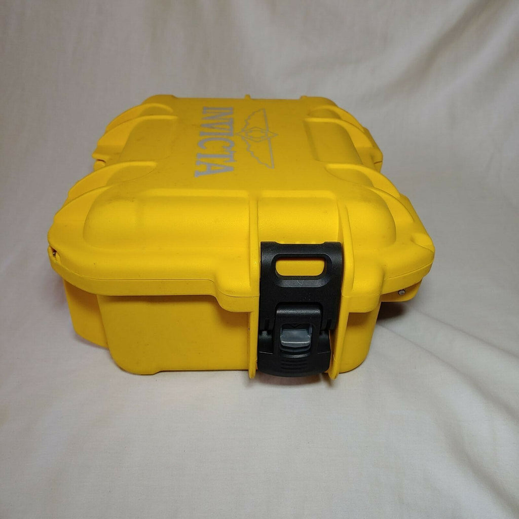 Invicta IG0097-SM1S-Y 3 Slot Yellow Plastic Watch Box Case