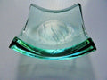 Stephen Schlanser Jade Art Glass Bowl Brush Stokes