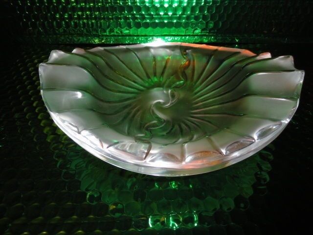 Lalique Frosted Glass Nancy Cendrier Bowl Ashtray