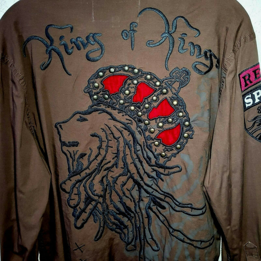 Rebel Spirit | Brown | King of Kings Shirt | Men's Medium
