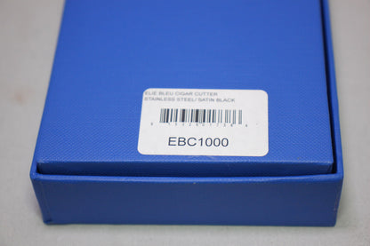 Elie Bleu Cigar Cutter Matte Black with Satin Stainless Steel | EBC1000 New