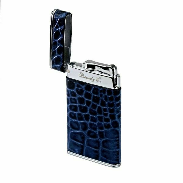 Brizard and Co. - The "Sottile" Lighter - Indigo Croco Pattern