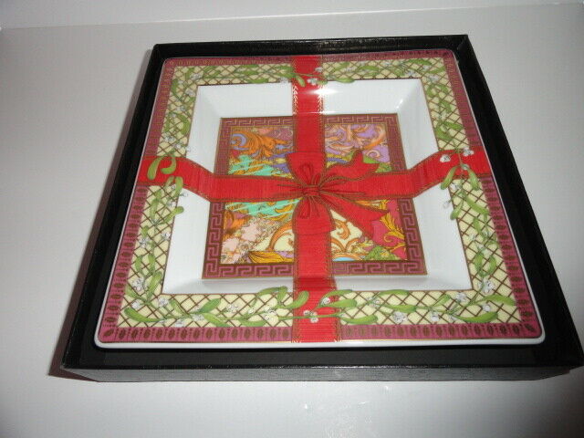Versace by Rosenthal Christmas Magic Tray 8.5 inch