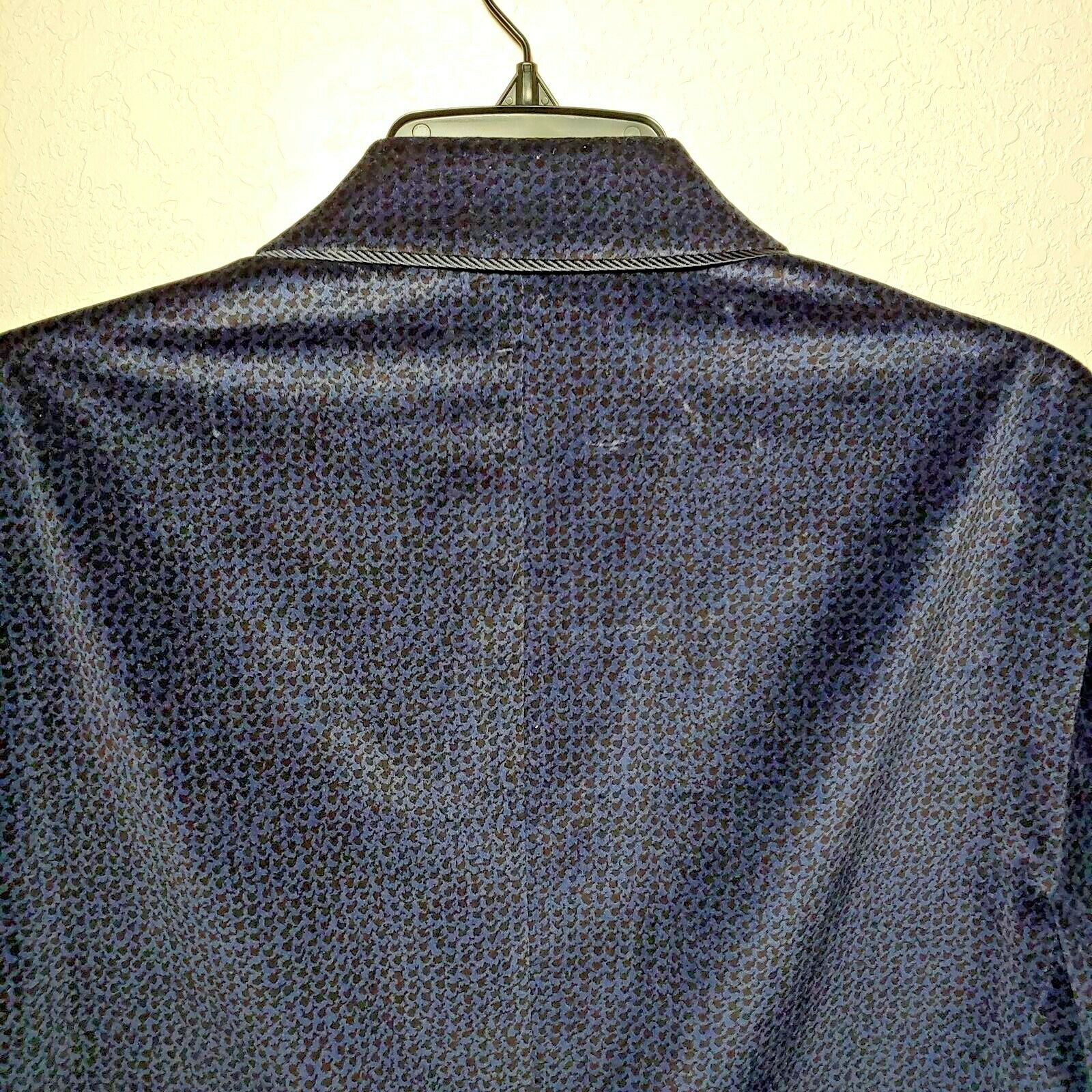 Robert Graham - Classic Fit Sport Coat Suede Jacket - Navy Blue