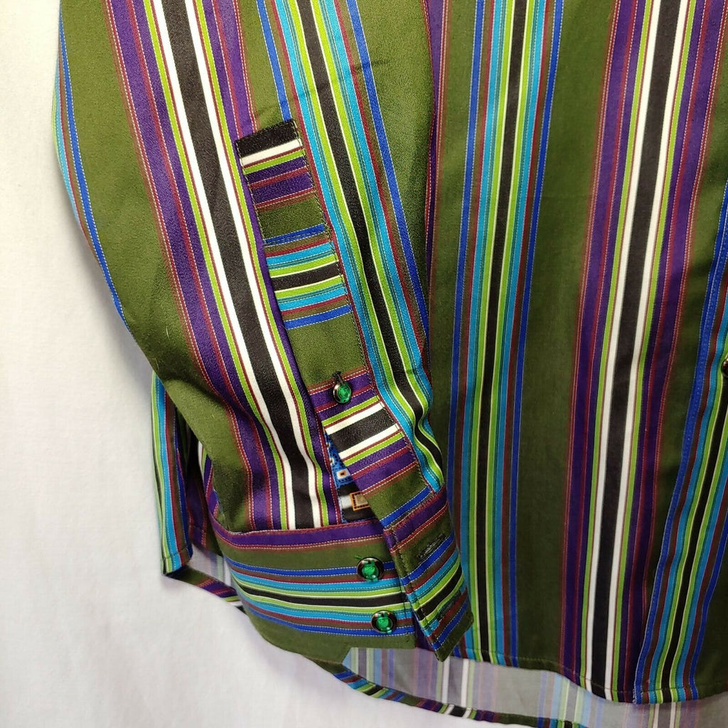 Robert Graham - Colorful Long Sleeve - Men's Medium Button Down Classic Fit
