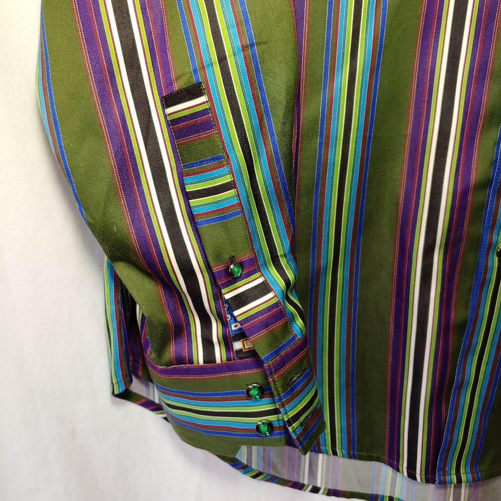 Robert Graham - Colorful Long Sleeve - Men's Medium Button Down Classic Fit