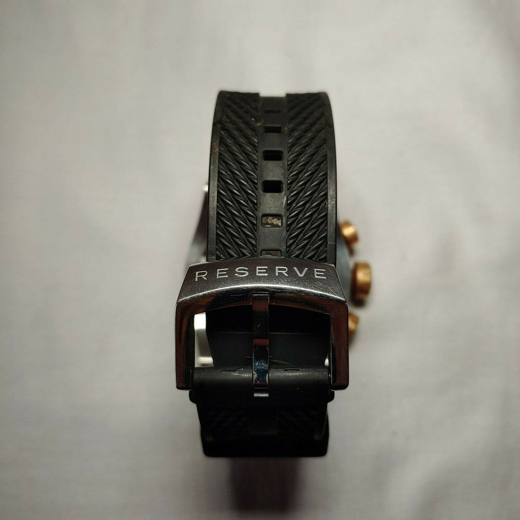 INVICTA BOLT QUARTZ WATCH - ROSE GOLD CASE WITH BLACK TONE POLYURETHANE BAND