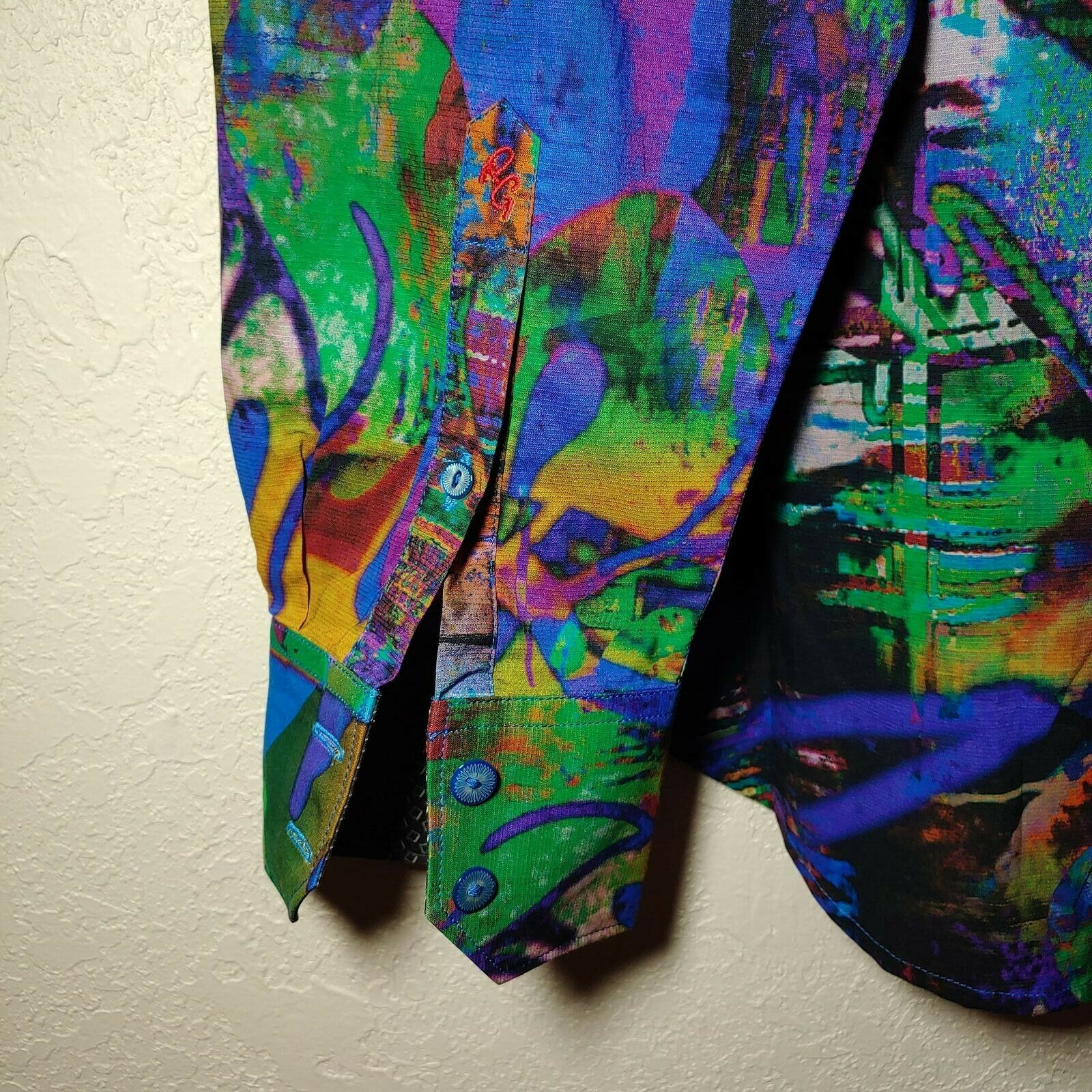 Robert Graham - Colorful Long Sleeve - Men's Medium Button Down Classic Fit