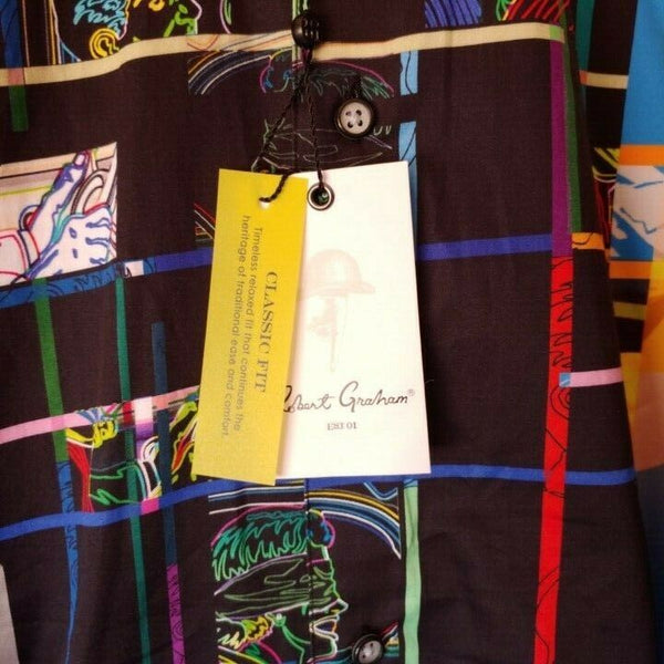 Robert Graham - Colorful Long Sleeve - Men's Medium Button Down Classic Fit