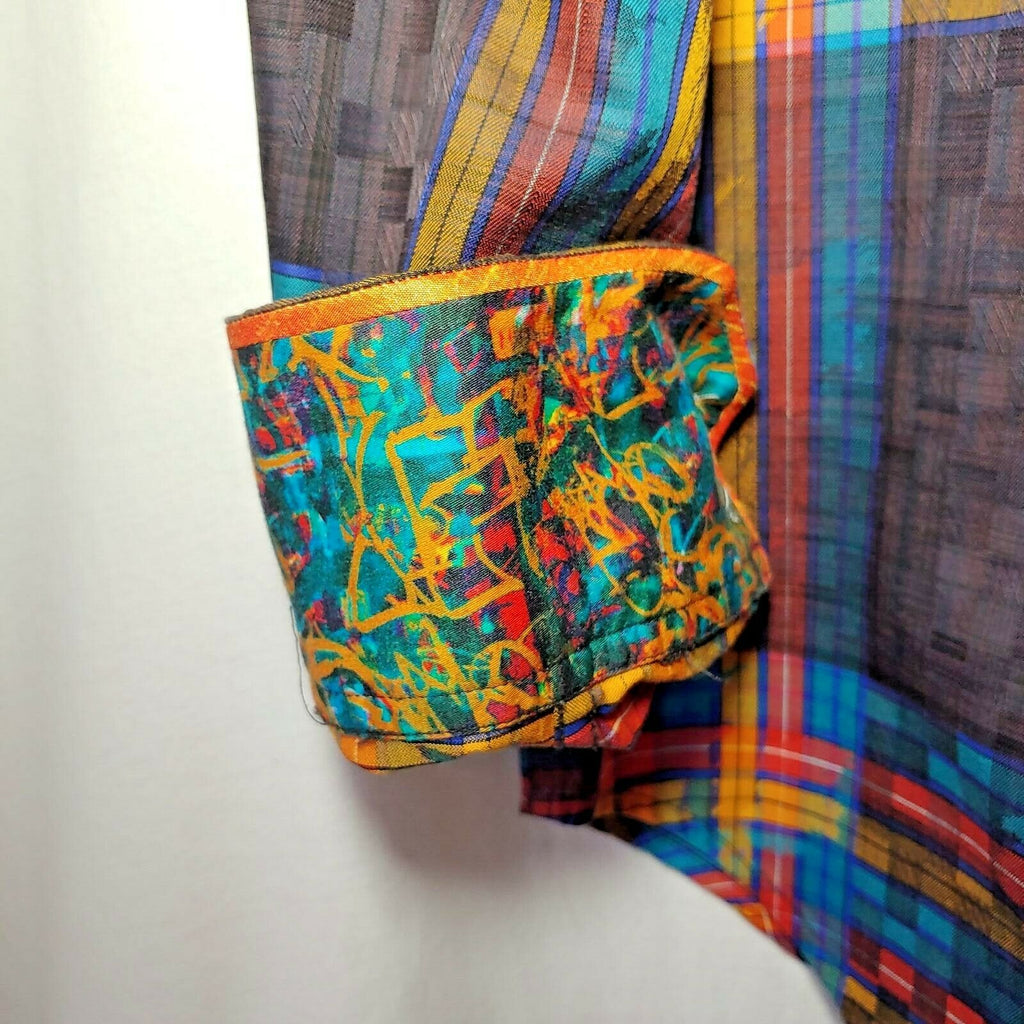 Robert Graham - Colorful Long Sleeve - Men's Medium Button Down Classic Fit