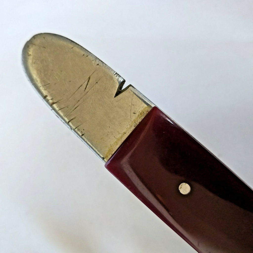 Vintage Cigar Cutter/Punch w/ Box Opener and Wooden Handle - Solingen
