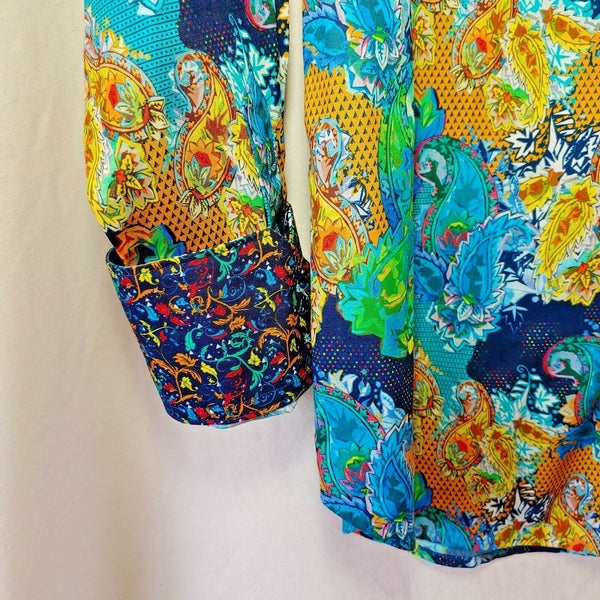 Robert Graham - Colorful Long Sleeve - Men's Medium Button Down Classic Fit