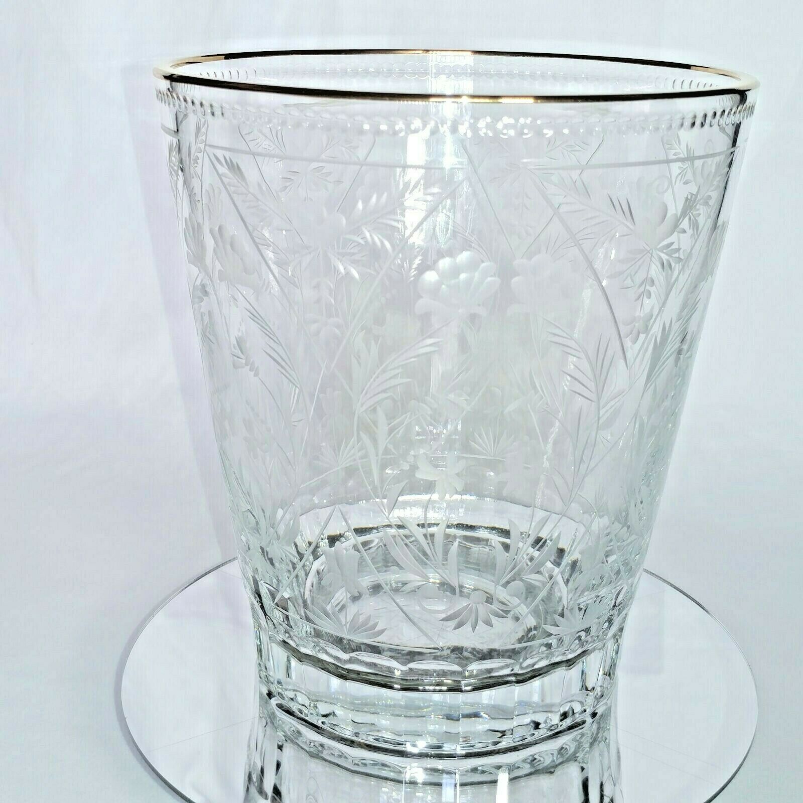 FABERGE | CRYSTAL CHAMPAGNE ICE BUCKET CHILLER | SPECIAL EDITION 22KT