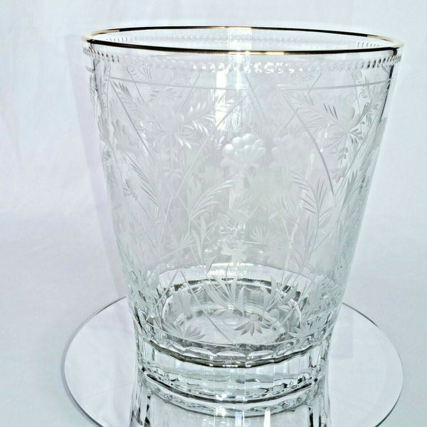 FABERGE | CRYSTAL CHAMPAGNE ICE BUCKET CHILLER | SPECIAL EDITION 22KT