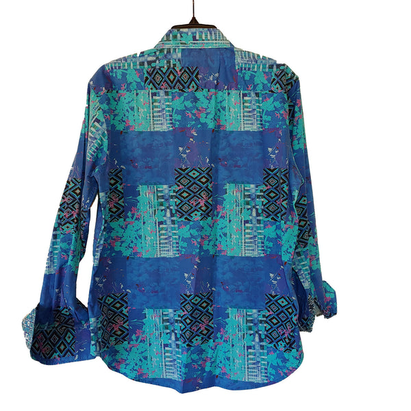 Robert Graham - Colorful Long Sleeve - Men's Large  Button Down Classic Fit