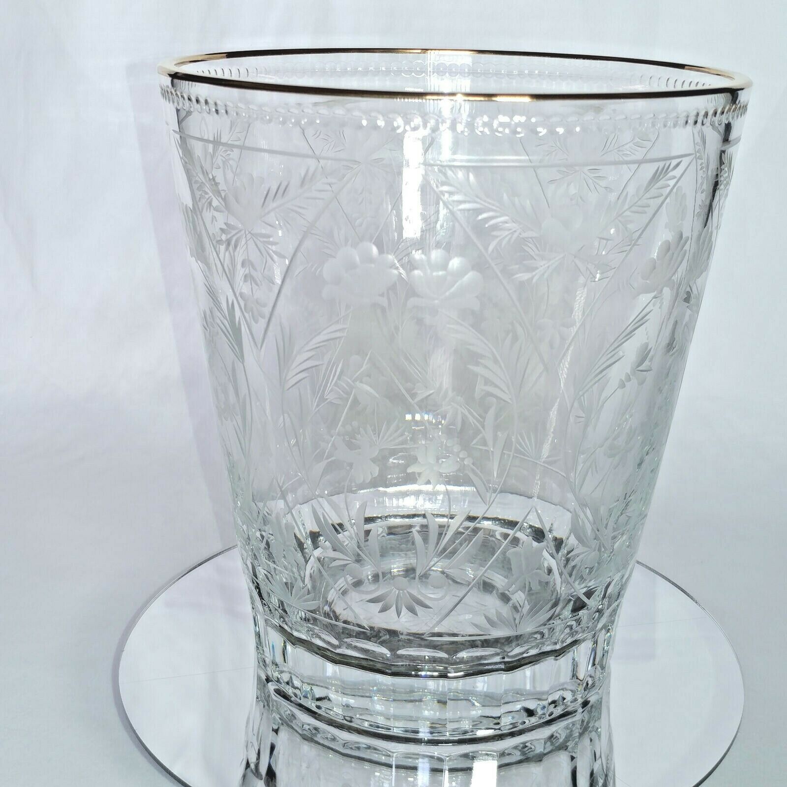 FABERGE | CRYSTAL CHAMPAGNE ICE BUCKET CHILLER | SPECIAL EDITION 22KT