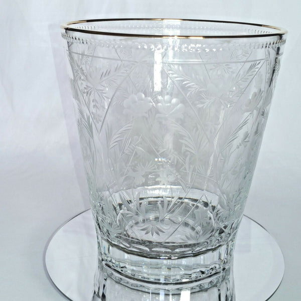 FABERGE | CRYSTAL CHAMPAGNE ICE BUCKET CHILLER | SPECIAL EDITION 22KT