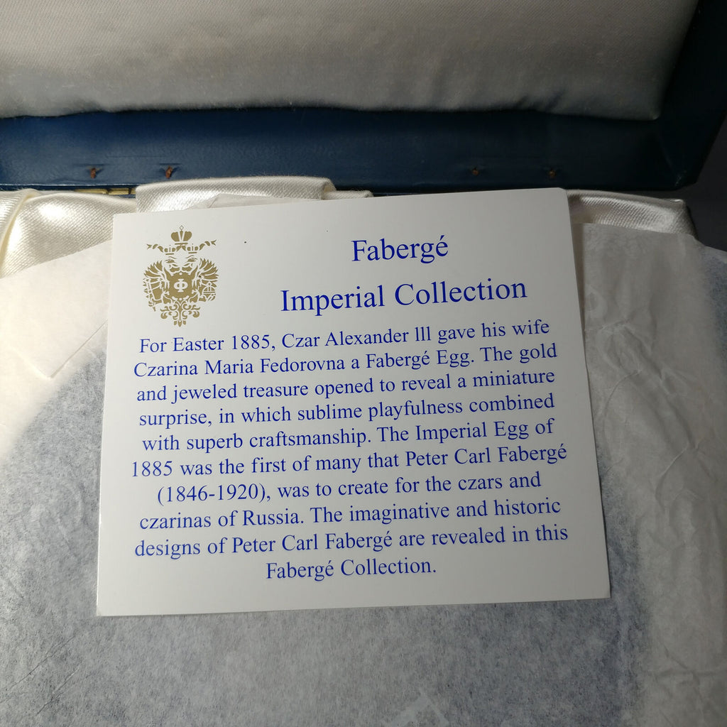Faberge |  Wine Bottle Coaster | Blue Crystal | New in the Box
