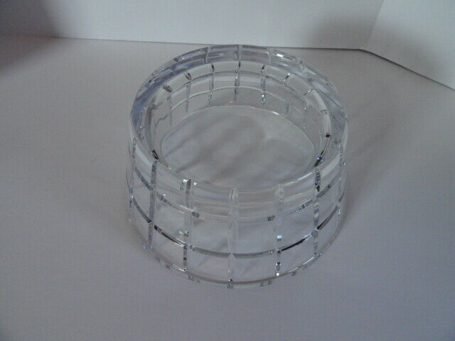 Faberge Metropolitan Clear Crystal Bowl 9" diameter
