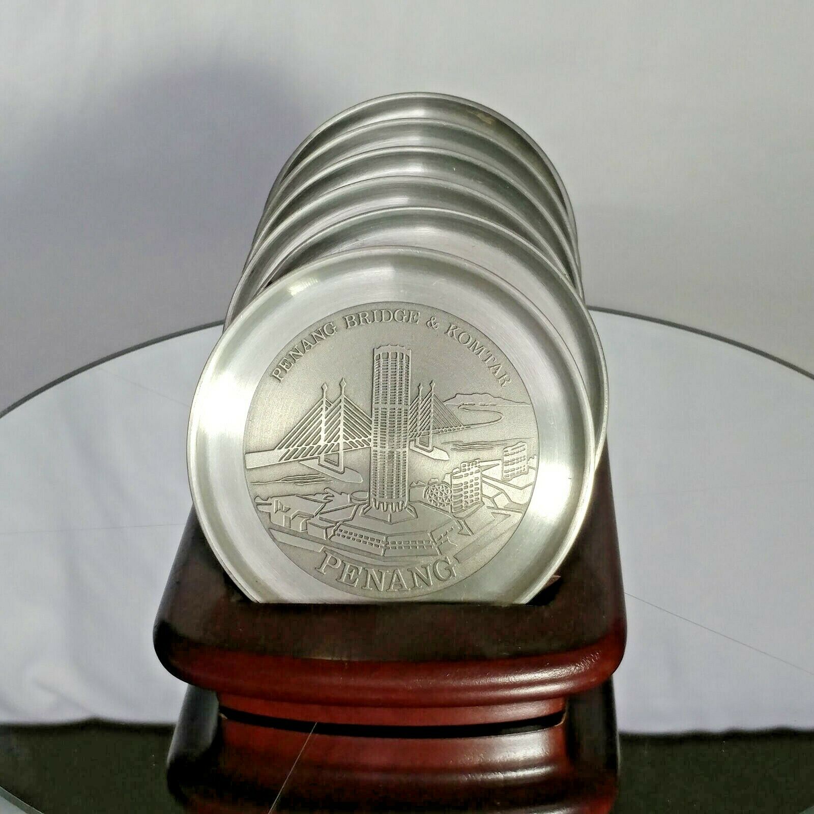 ROYAL SELANGOR PEWTER  COASTER SET of 6