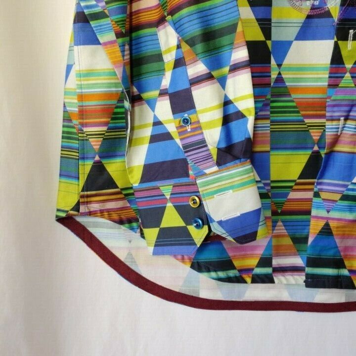 Robert Graham - Colorful Long Sleeve - Men's Medium Button Down Classic Fit