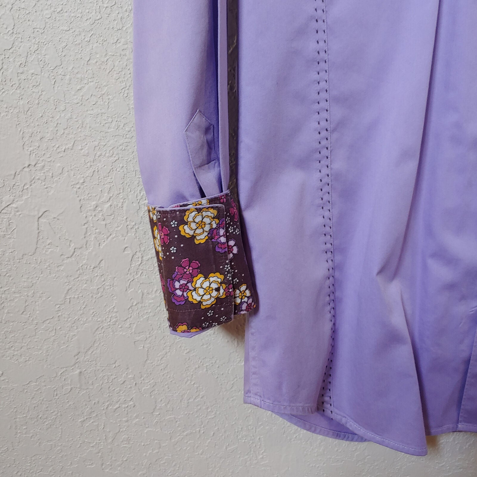 Bertigo | Men's Purple Long sleeve Button down Casual Shirt
