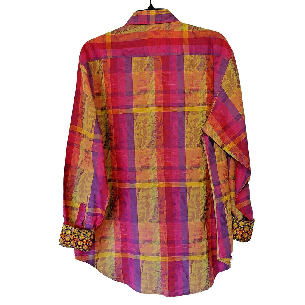 Robert Graham - Colorful Long Sleeve - Men's Medium Button Down Classic Fit