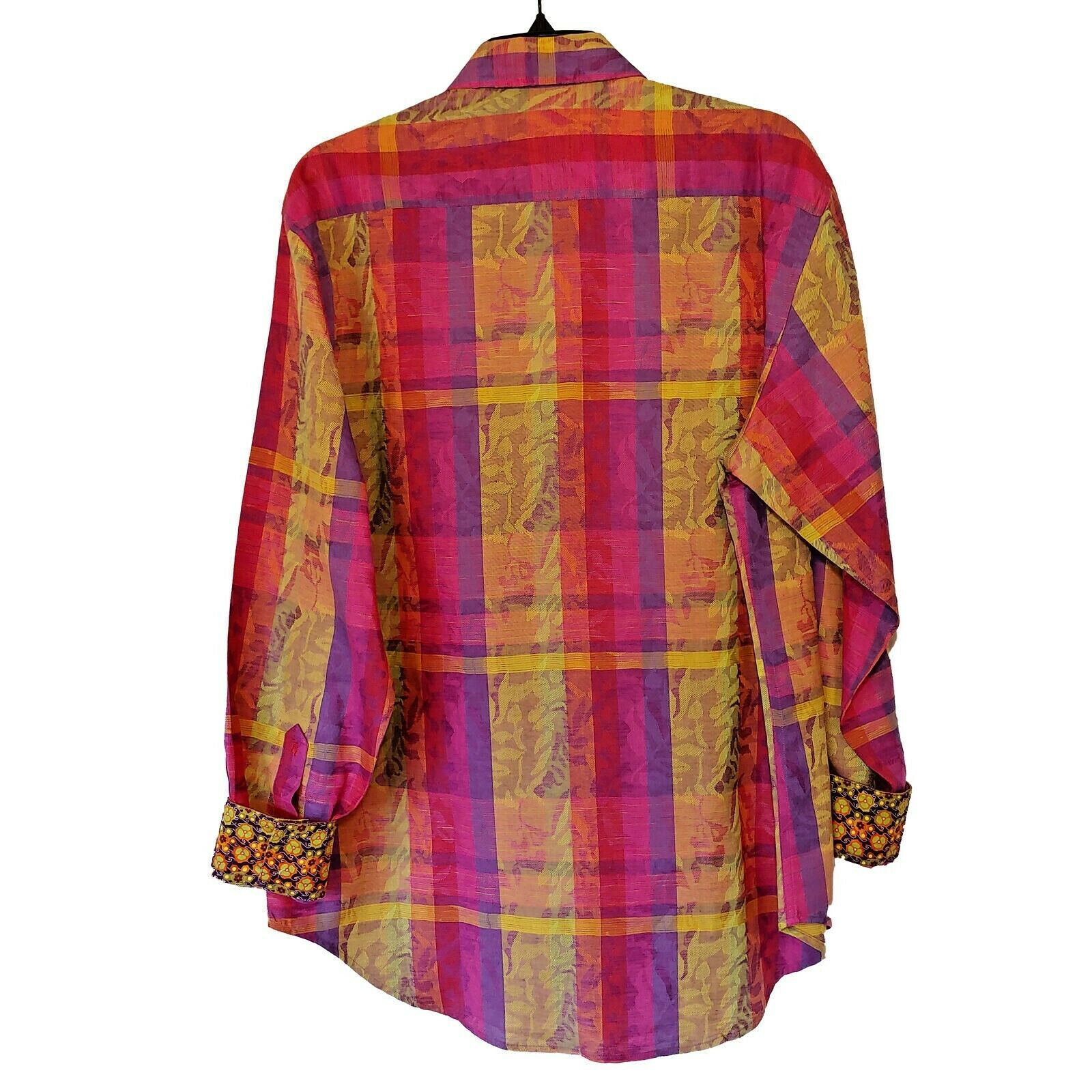 Robert Graham - Colorful Long Sleeve - Men's Medium Button Down Classic Fit