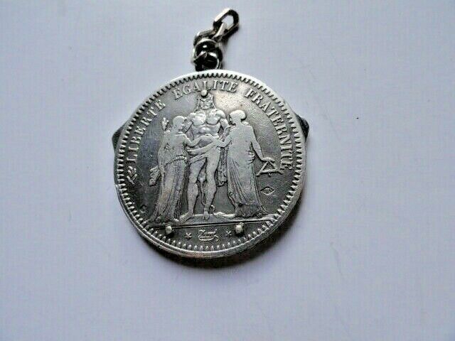 VINTAGE ELOI PERNET FRANCE 1868 SILVER COIN POCKET KNIFE