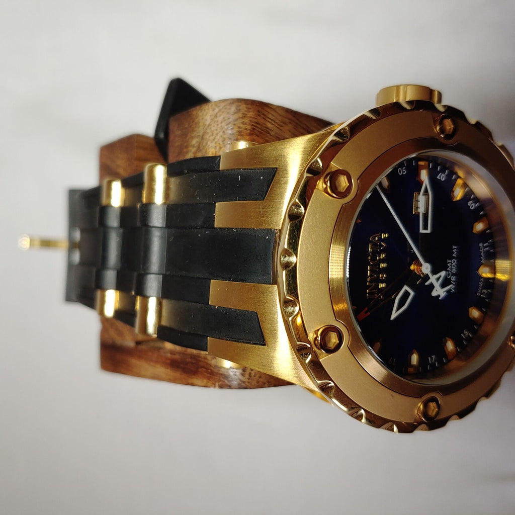 Invicta Reserve Collection GMT 18k Gold-Plated Stainless Steel Watch