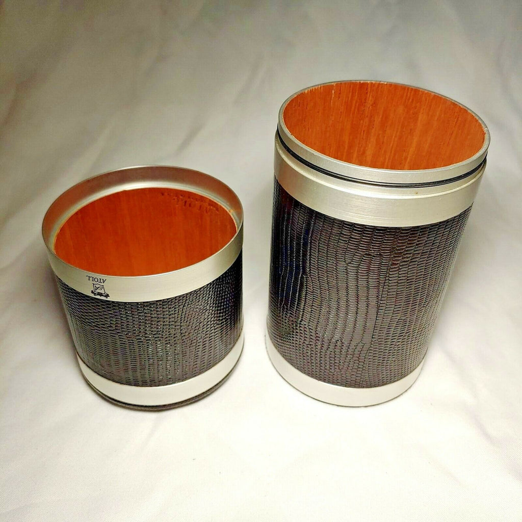 ATOLL Traveldor in Black Lizard Leather