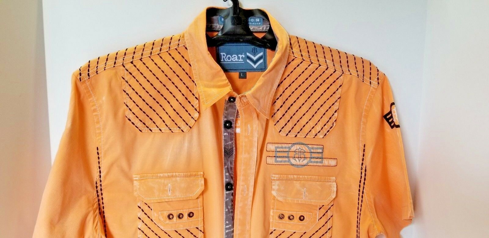 Roar Orange Short Sleeve Shirt sized Large
