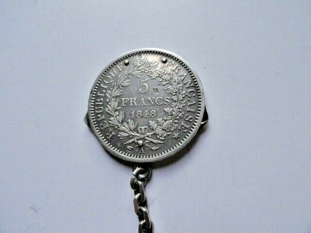VINTAGE ELOI PERNET FRANCE 1868 SILVER COIN POCKET KNIFE