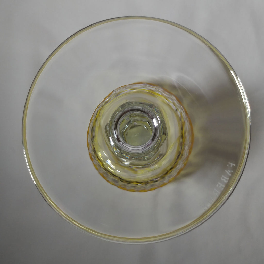 FABERGE | YELLOW XENIA IMPERIAL YELLOW GOLD CRYSTAL GOBLET | SINGLE
