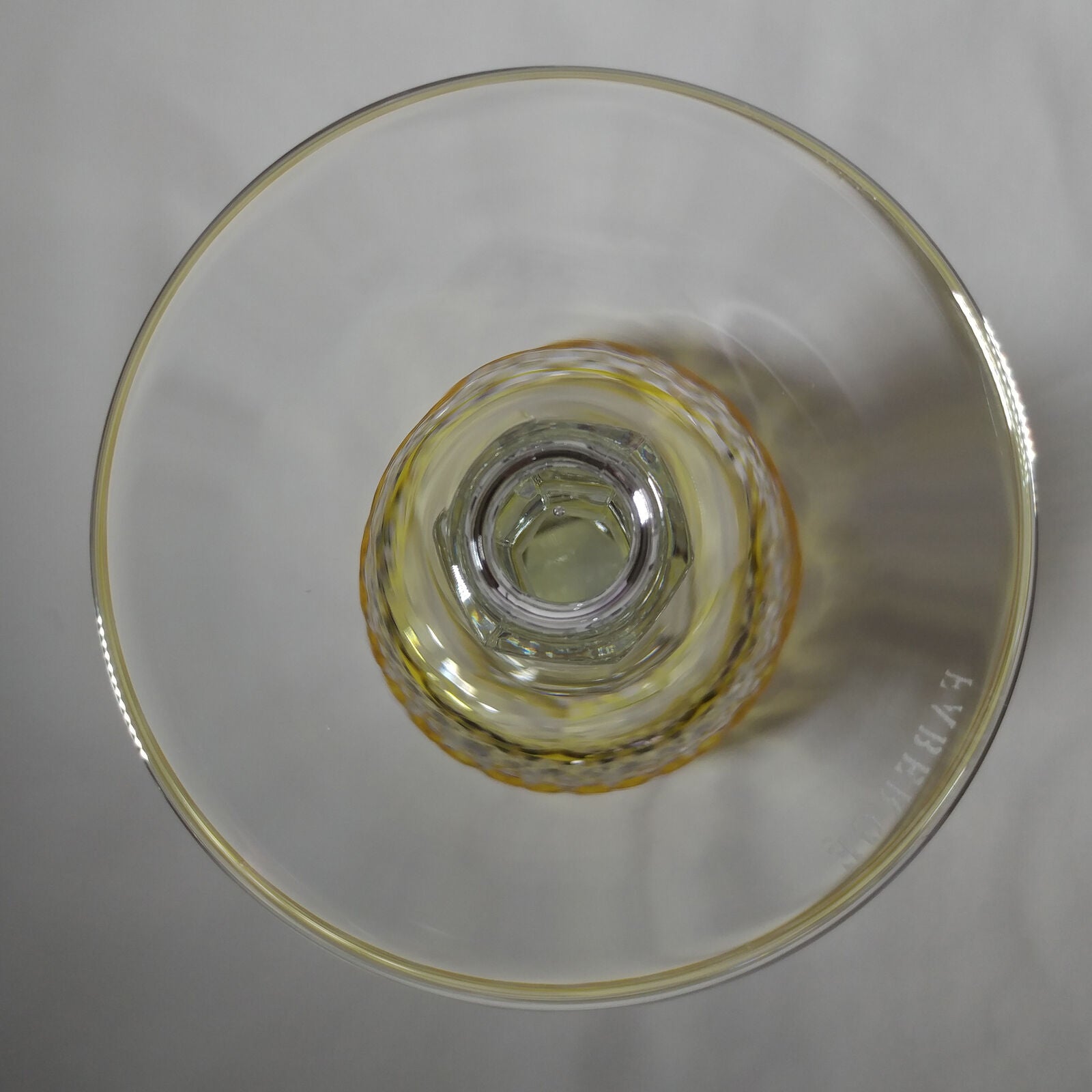 FABERGE | YELLOW XENIA IMPERIAL YELLOW GOLD CRYSTAL GOBLET | SINGLE