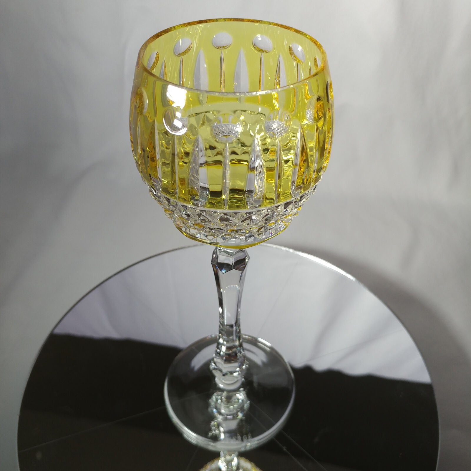 FABERGE | YELLOW XENIA IMPERIAL YELLOW GOLD CRYSTAL GOBLET | SINGLE