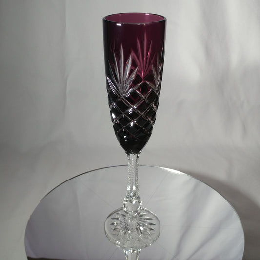 FABERGÉ  ODESSA PURPLE CRYSTAL FLUTE | SINGLE
