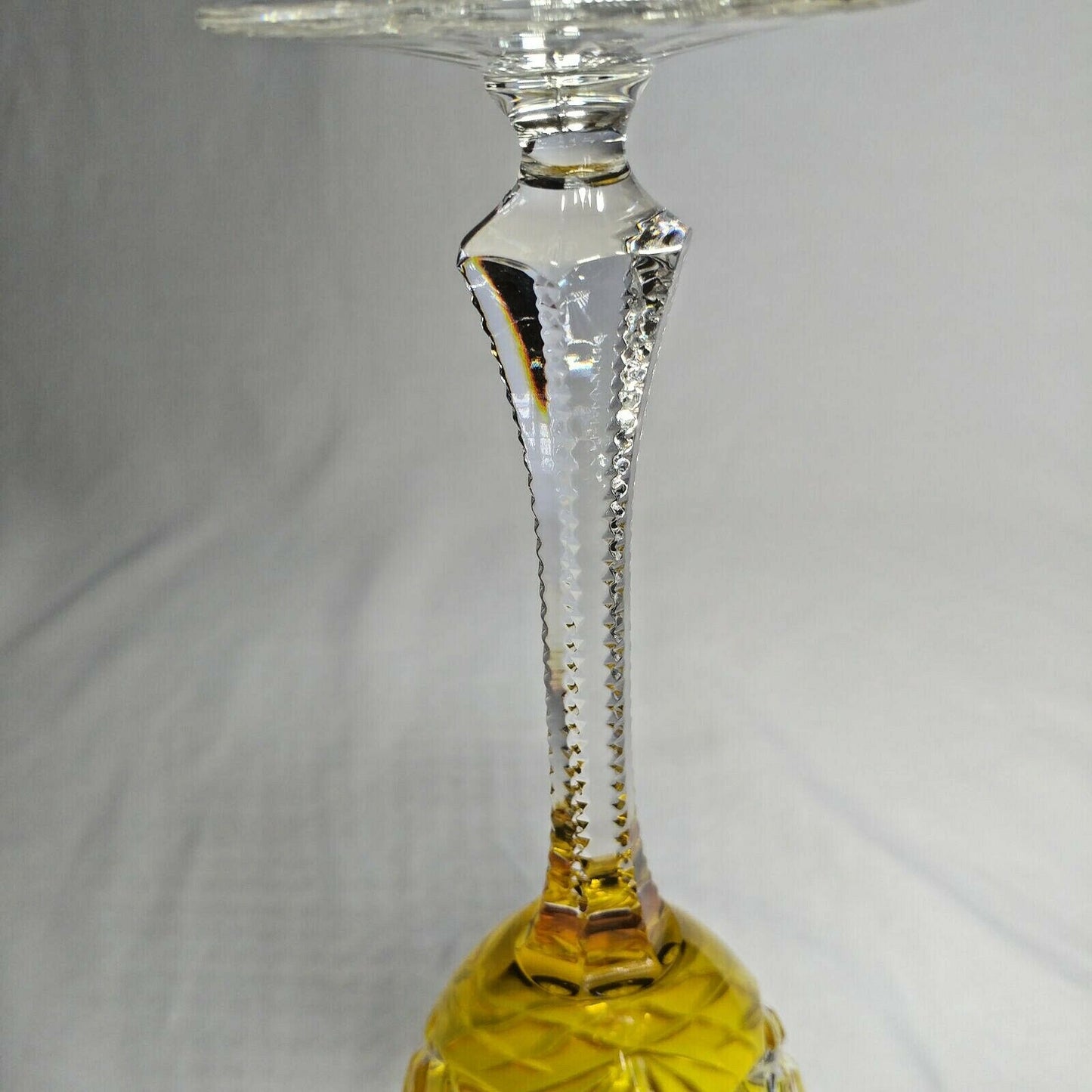Faberge Odessa Yellow Crystal Glass