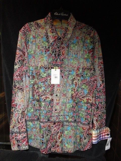 Robert Graham Men's Designer Sport Shirt - Lost City (Classic Fit) Large